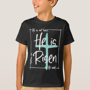 Er ist auferstanden Christliches Kreuz Jesus Bibel T-Shirt