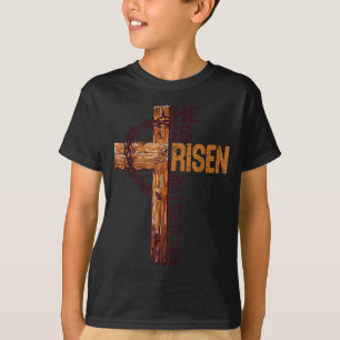 Er ist auferstanden Christliches Kreuz Jesus Bibel T-Shirt