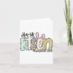 Er ist auferstanden Christliches Kreuz Jesus Oster Karte