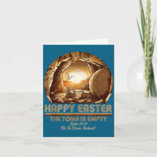 Er ist auferstanden christliches Ostern leeres Gra Karte