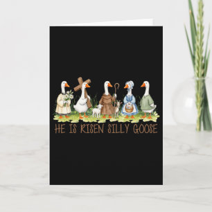 Er ist auferstanden Dummer Gans Ostern Christlich  Karte