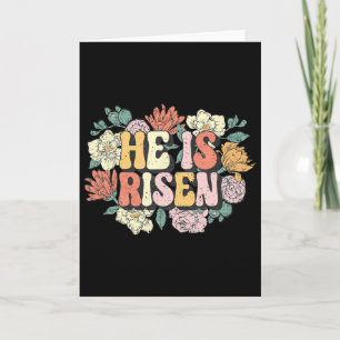 Er ist auferstanden Floral Christlich Frohe Ostern Karte