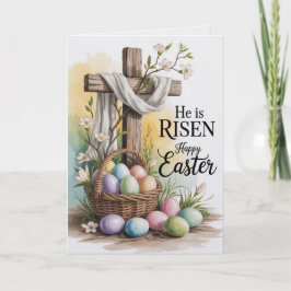 Er ist auferstanden Frohe Ostern Massenkarten Kirc Karte