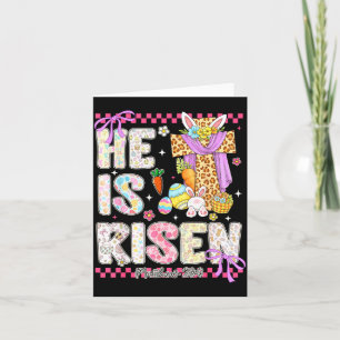 Er ist auferstanden Jesus Christ frohe Ostern Frau Karte