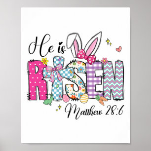 Er ist auferstanden Jesus Christlich Frohe Ostern Poster
