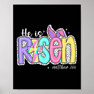 Er ist auferstanden Jesus Christlich Frohe Ostern Poster