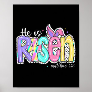 Er Ist Auferstanden Jesus Christlich Frohe Ostern Poster