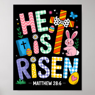 Er ist auferstanden Jesus Christlich Frohe Ostern Poster