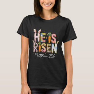 Er ist auferstanden Jesus Christlich Frohe Ostern T-Shirt