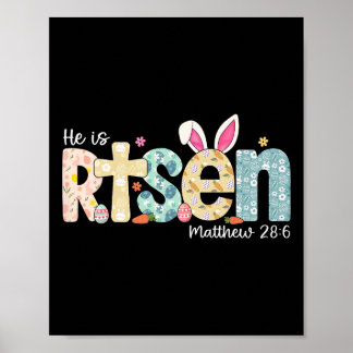 Er ist auferstanden Jesus Christlich Frohen Ostert Poster