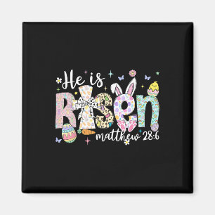 Er ist auferstanden Jesus Christlich glückliche Os Magnet