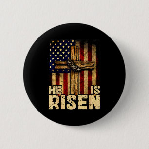 Er ist auferstanden jesus christlicher gott religi button