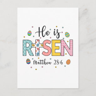 Er ist auferstanden Jesus Christliches Frohes Oste Feiertagspostkarte
