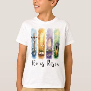 Er ist auferstanden Jesus Christliches Frohes Oste T-Shirt