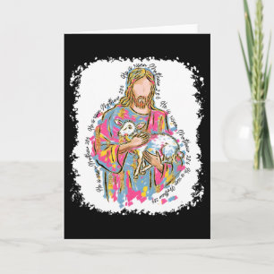 Er ist auferstanden Jesus und Lamm Gott Frohe Oste Karte