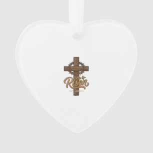 Er ist auferstanden Kreuz Dornenkrone Christliches Ornament