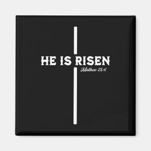 Er ist auferstanden Kreuz Jesus Frohe Ostern Chris Magnet
