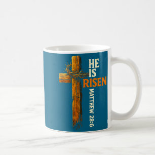 Er ist auferstanden Kreuz Jesus religiöser christl Kaffeetasse