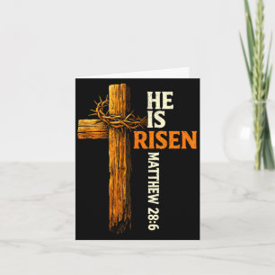 Er ist auferstanden Kreuz Jesus religiöser christl Karte