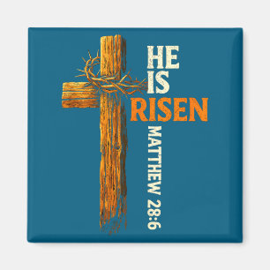 Er ist auferstanden Kreuz Jesus religiöser christl Magnet