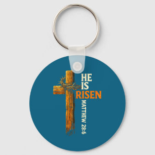 Er ist auferstanden Kreuz Jesus religiöser christl Schlüsselanhänger