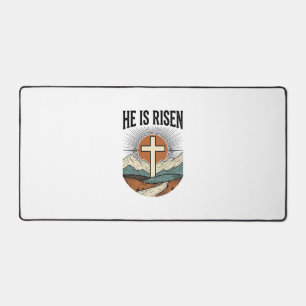 Er Ist Auferstanden Kreuz Sonnenaufgang Christlich Schreibtischunterlage