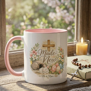 Er ist auferstanden   Made New Christlicher Ostern Tasse