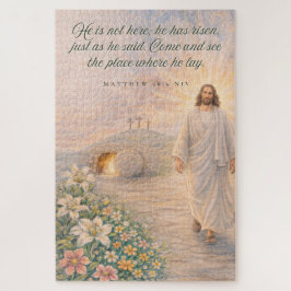 Er ist auferstanden – Matthäus 28:6 Bibelvers - Os Puzzle