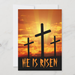 Er ist auferstanden Matthäus 28:6 Ostern  Einladung
