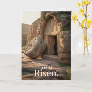 Er ist auferstanden Oster-Großkirchen-Grußkarten Karte