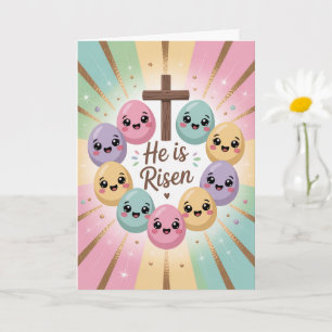 Er ist auferstanden Osterkarte - Christliche Glaub Karte