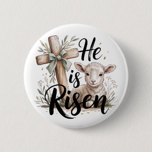 Er ist auferstanden Ostern  Button