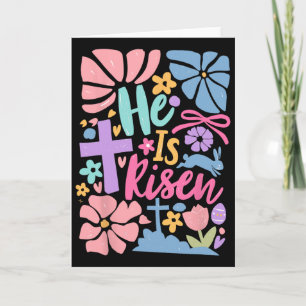 Er ist auferstanden Ostern Kreuz Coquette Jesus Ch Karte