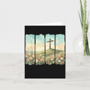 Er ist auferstanden Ostern Kreuz Matthäus 28_6 Chr Karte