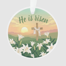 Er ist auferstanden Ostersonne Personalized Orname Ornament