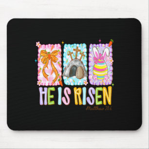 Er ist auferstanden präppy Ostern christlich Jesus Mousepad