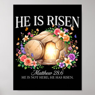 Er ist auferstanden religiös christlich Ostern Jes Poster