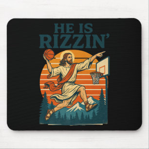 Er Ist Auferstanden Rizzin Ostern Christlicher Gla Mousepad