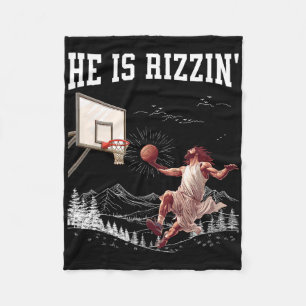 Er ist auferstanden Rizzin' Ostern Jesus Christlic Fleecedecke