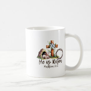 Er ist auferstanden Schaf Lamm Kreuz Jesus Christl Kaffeetasse