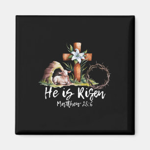 Er ist auferstanden Schaf Lamm Kreuz Jesus Christl Magnet