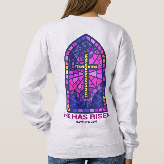 Er Ist Auferstanden Sweatshirt (Rückseite)