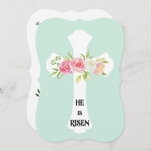 Er ist aufgestanden! Hoffen Sie, dass Ihr Ostern g Einladung