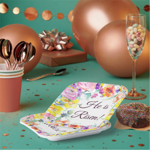 Er ist aufgewachsen! Teller auf Papier.