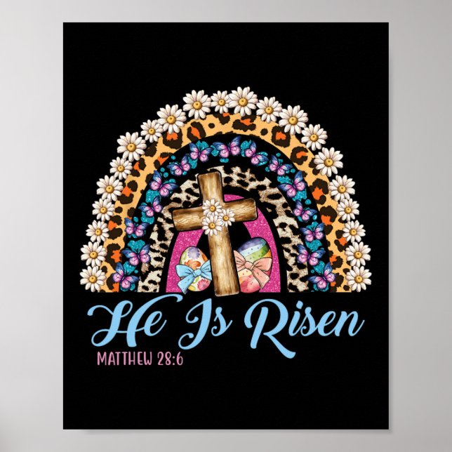Er ist aus Leopard Rainbow zu Ostern Poster (Vorne)
