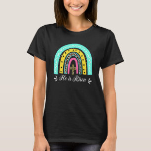 Er ist Christlich Ostern für Frauen Männer glückli T-Shirt