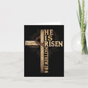 Er ist Christlich Ostern Jesus religiöse Vinta Ris Karte