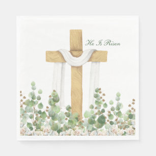 Er ist Christlich Ostern Personalisiert Risen Serviette