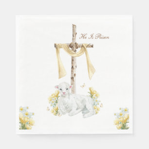 Er ist Christlich Ostern Personalisiert Risen Serviette
