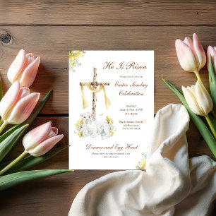 Er ist Christlich Ostern verschont Einladung